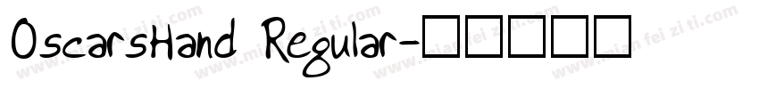 OscarsHand Regular字体转换